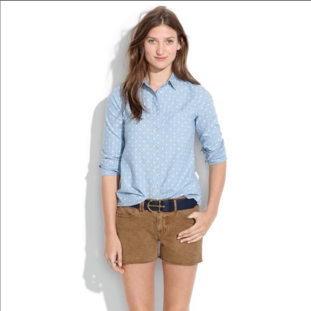 Madewell Brown Denim Cutoffs